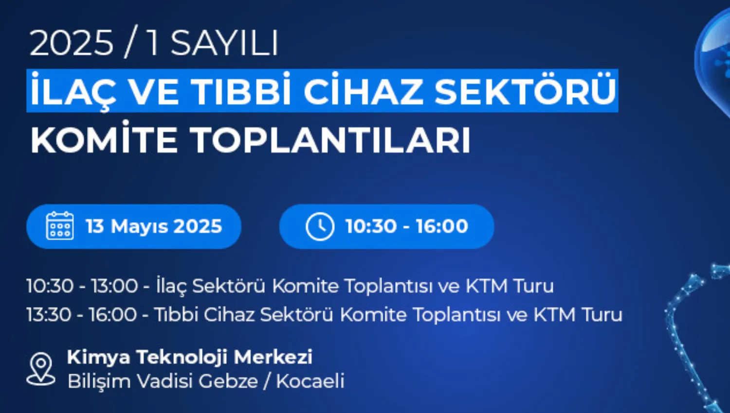 2025/1 Sayılı İlaç ve Tıbbi Cihaz Sektör Komite Toplantıları