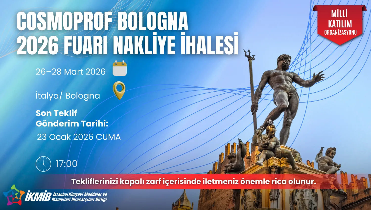 COSMOPROF BOLOGNA 2026 NAKLİYE İHALESİ