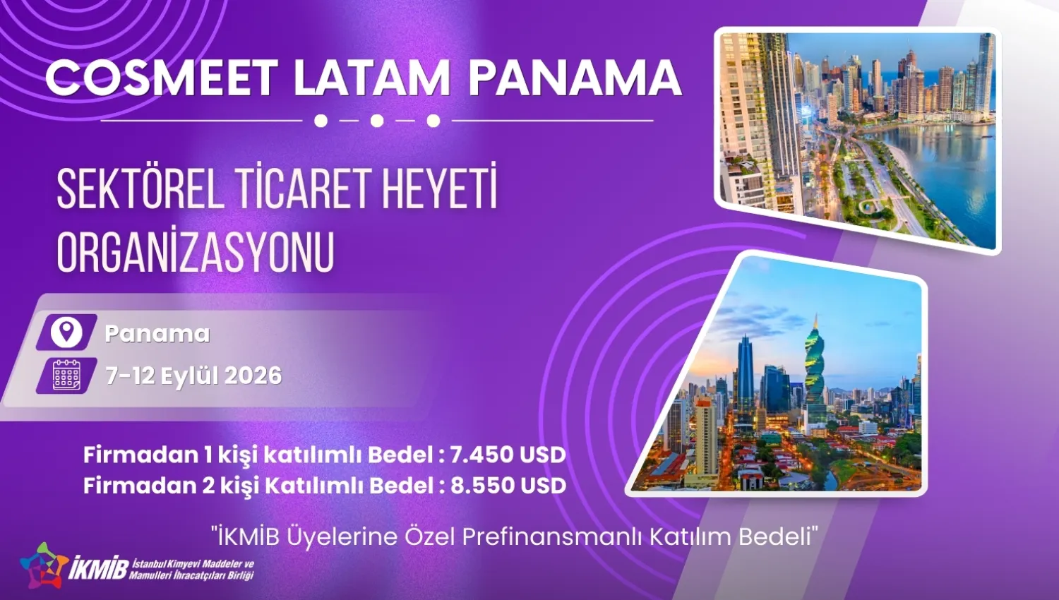 COSMEET LATAM PANAMA 2026 SEKTÖREL TİCARET HEYETİ